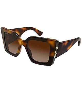Gucci Women's Signoria Gucci On Side 51mm Gradient Butterfly Sunglasses - Shiny Medium Brown Havana | Dillard's
