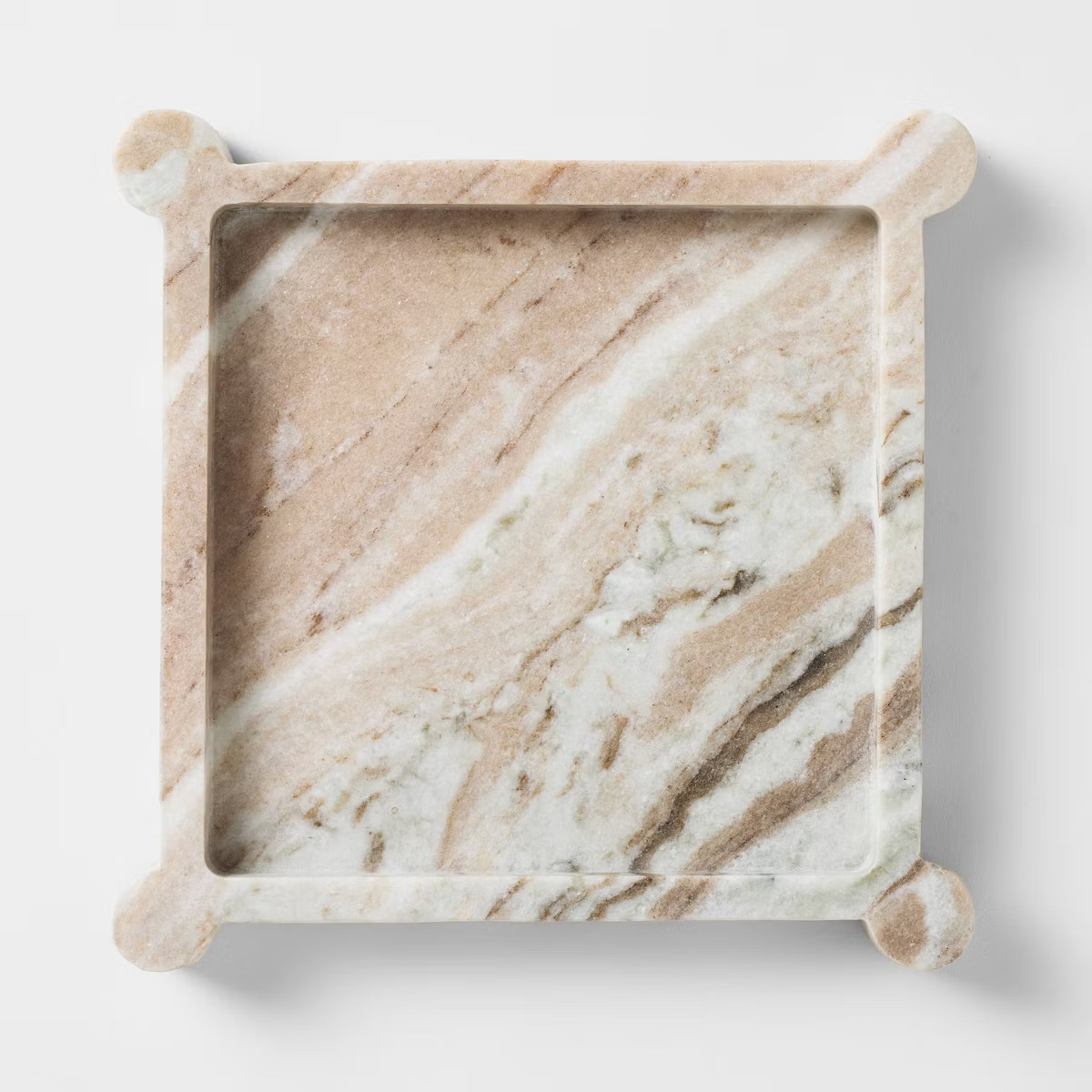 8" Marble Catchall Tray Off-White - Threshold™ designed with Studio McGee | Target
