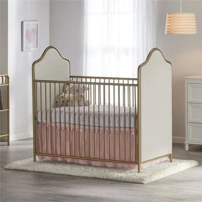Piper 2-in-1 Convertible Crib Little Seeds Color: Gold | Wayfair North America