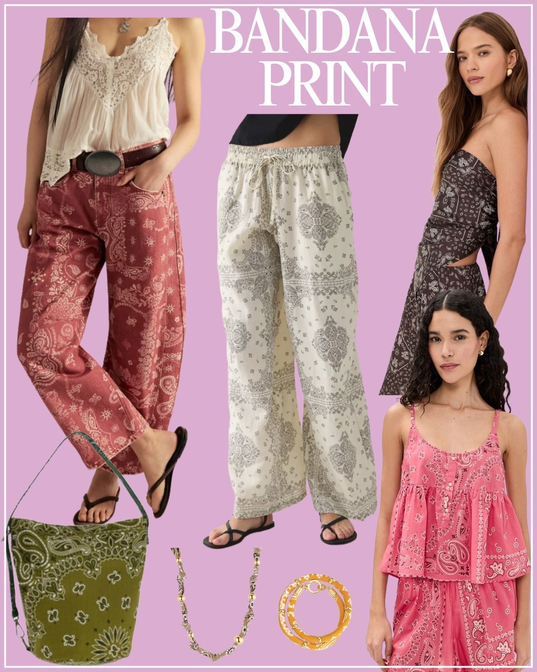 Spring trends - bandana print. 