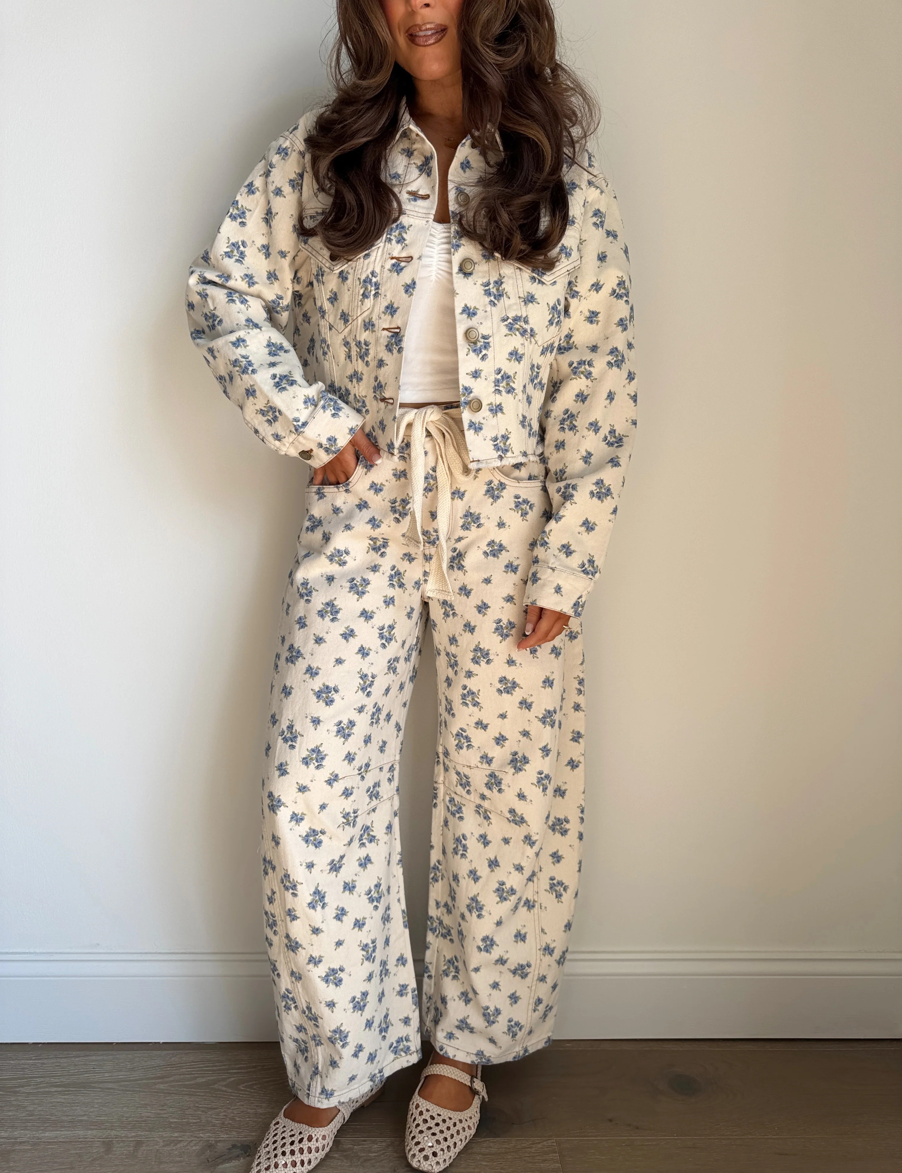 Blueberry Breeze Barrel Jeans | Shop Your Darling Style