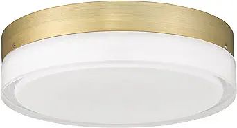 AUTELO Close to Ceiling Light LED Flush Mount Ceiling Light Fixtures 18W 3000K with Thick Glass i... | Amazon (US)