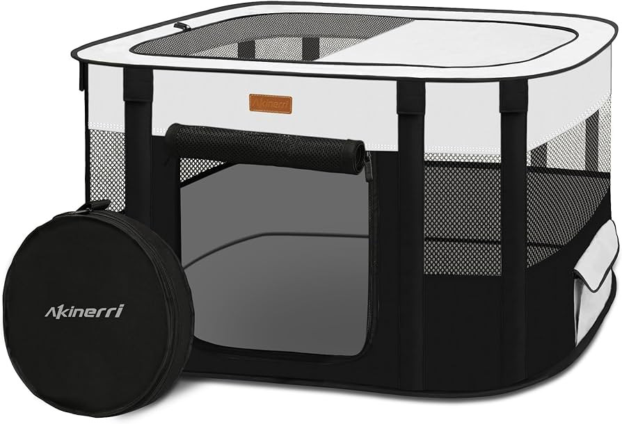 Dog Playpen - Foldable Cat Play Pens for Pubby,Kitten, Rabbit,Portable Pet Tent with Carring Bag ... | Amazon (US)