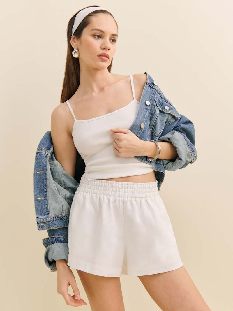 Mila Linen Short | Reformation (Global)