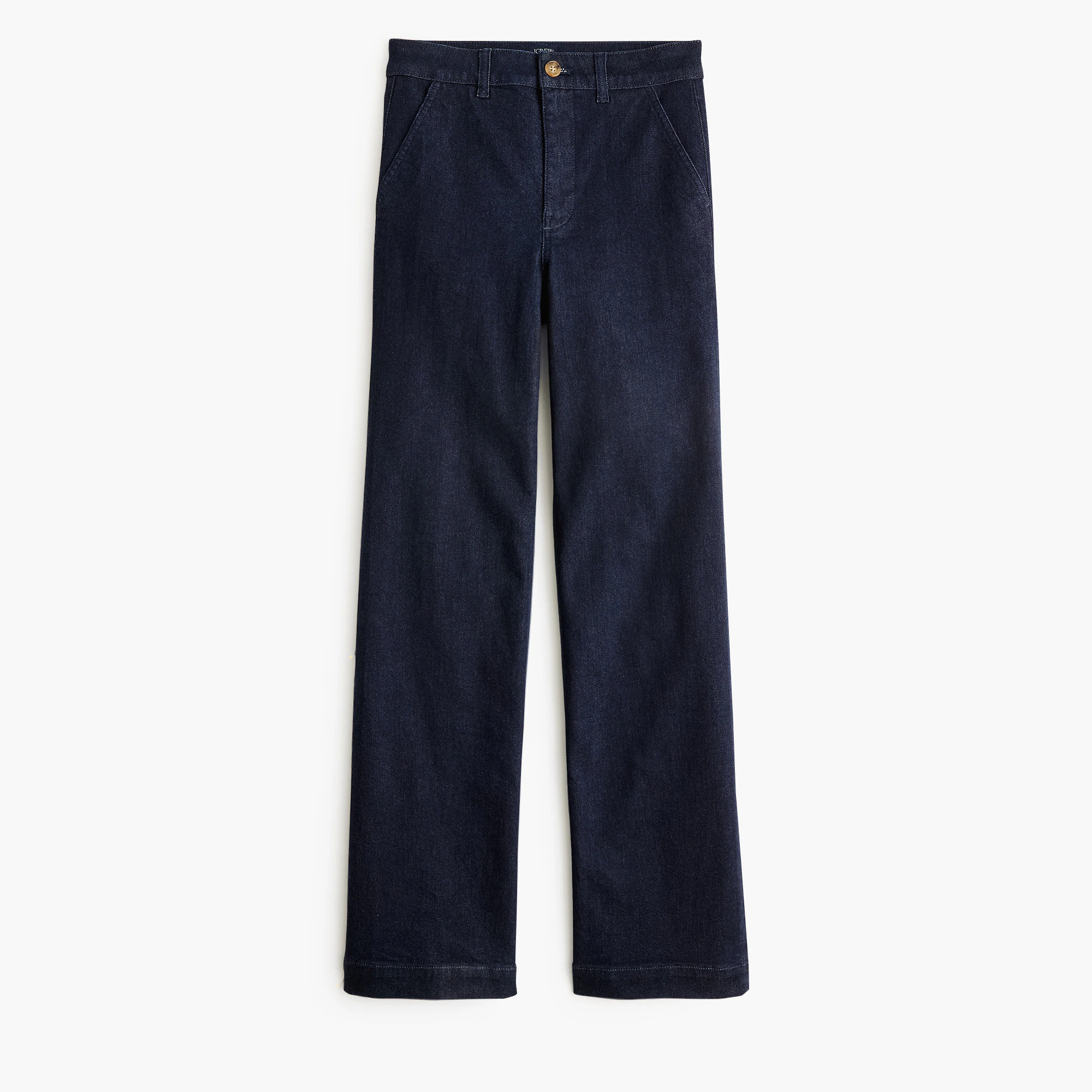 High-rise wide-leg trouser jean in all-day stretch | J.Crew Factory
