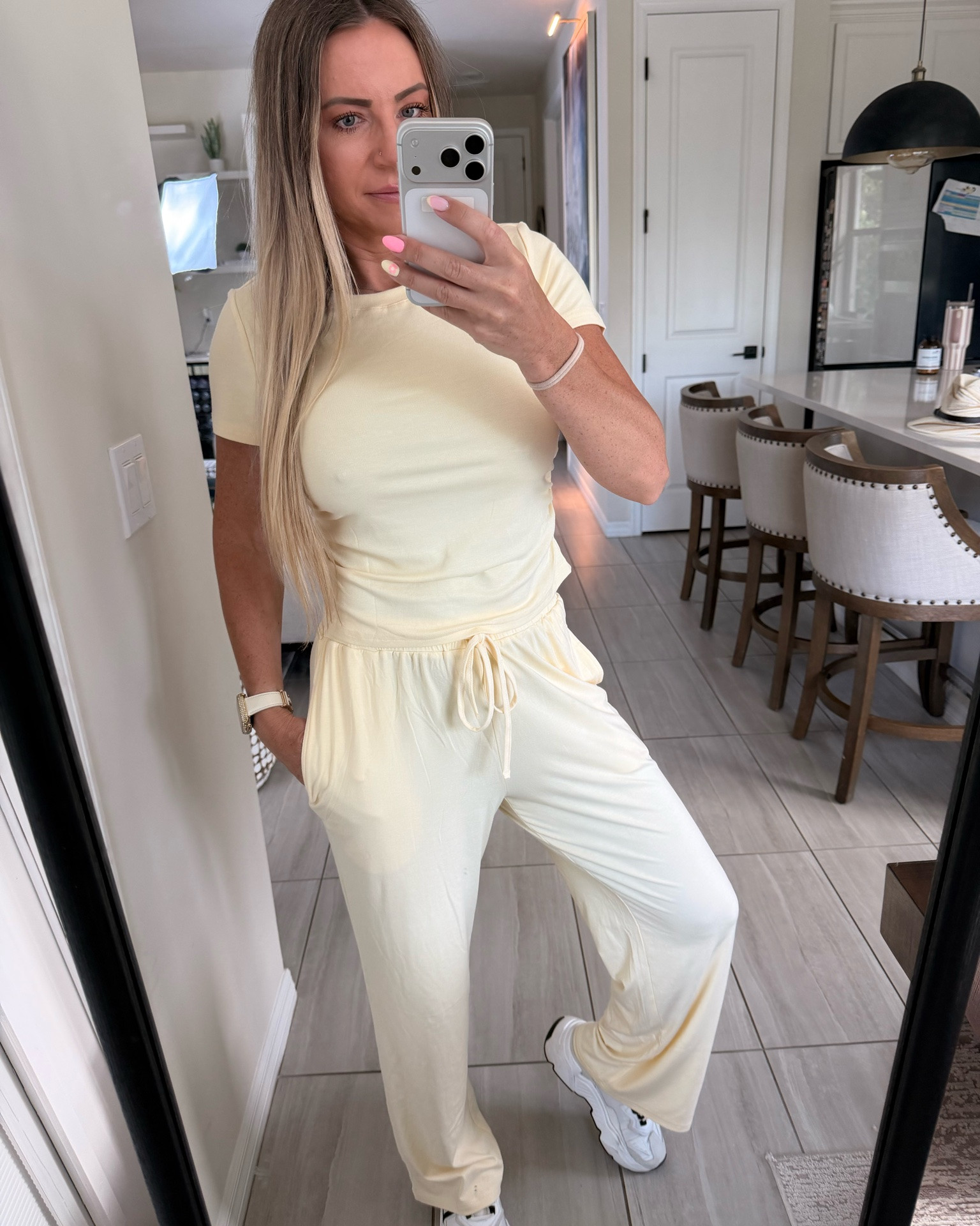 Comfy, lightweight, and perfect for summer travel ✈️☀️ This matching set is easy to wear for airport days, vacation outfits, coffee runs, and everyday casual style. Loving this buttery yellow color and how comfortable it feels. Wearing size M.


matching set, summer travel outfit, airport outfit, vacation outfit, comfy summer outfit, casual summer style, travel outfit, resort wear, everyday outfit, lounge set

#LTKActive #LTKU #LTKTravel