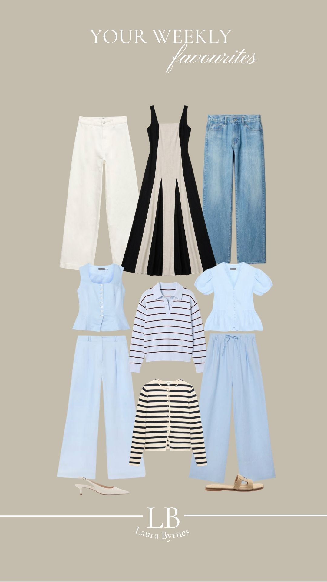 Weekly Favourites Edit

Wide Leg Jeans Look, White Trousers Outfit, Breton Stripe Knit, Light Blue Coord Set, Puff Sleeve Top Style, Casual Spring Wardrobe, High Street Capsule Pieces, Effortless Everyday Outfits, Spring Style, Spring Outfits 

 #LTKuk #LTKspring #LTKsummer