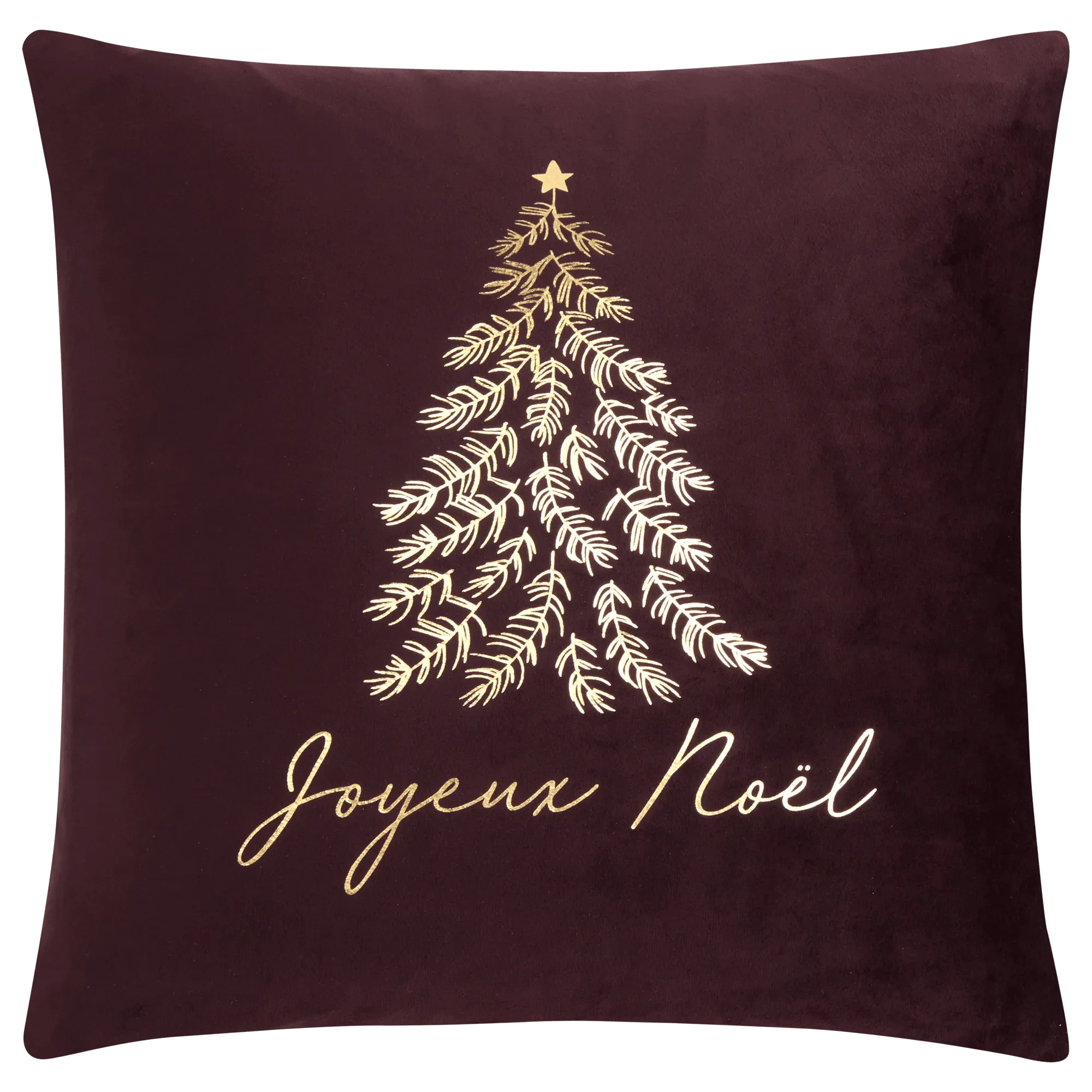 Kina Joyeux Noel Tree Velvet Cushion Cover | Bouclair