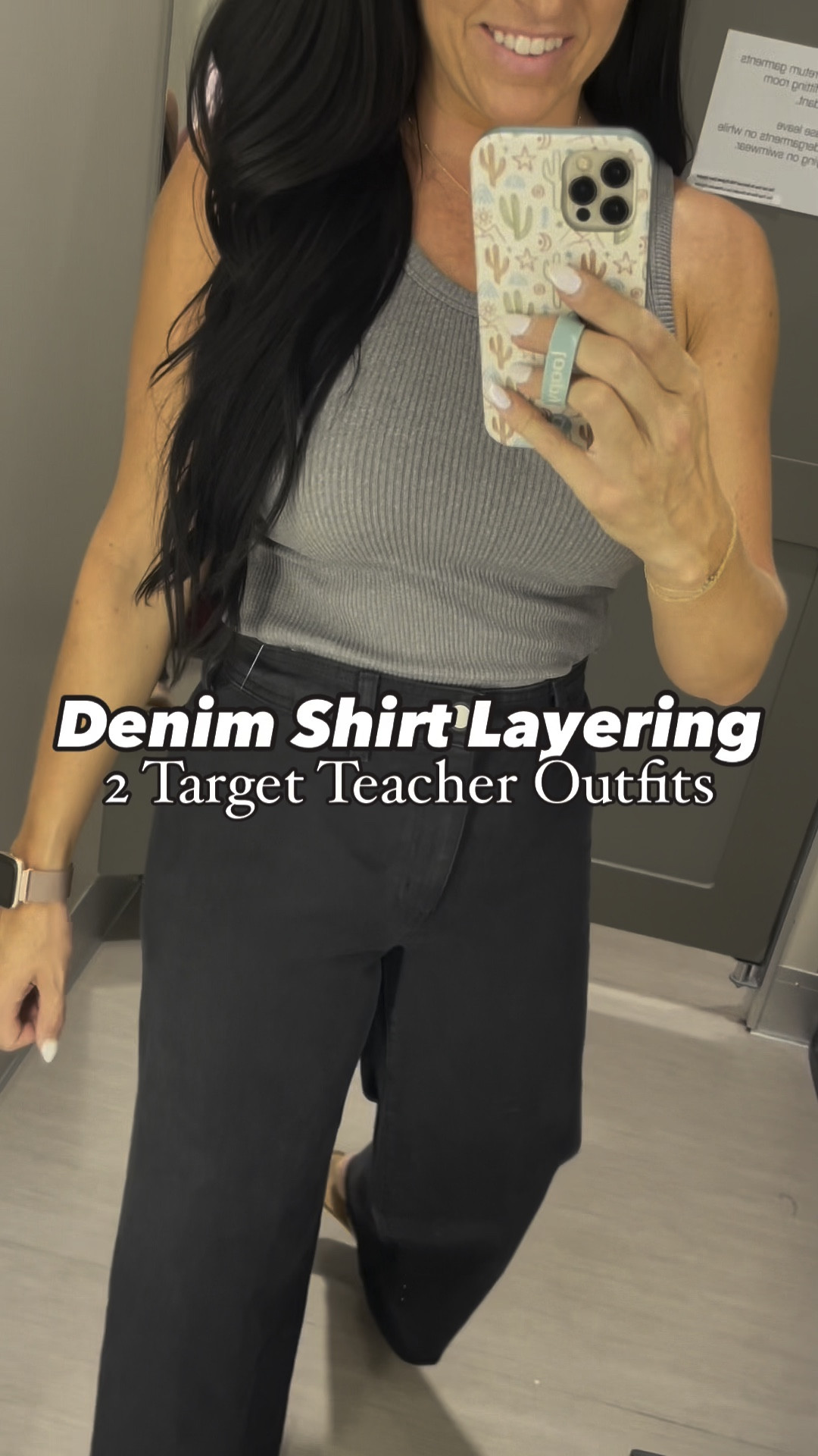 Denim Shirt Layering outfit ideas from Target — perfect for fall days (and teachers)! 🍎🍂 Just add your favorite shoes! (Linked up some fun shoe options.)

SIZE and FIT: (I’m 5’5” and usually wear a 4/27 for reference.)
• Cropped wide leg jeans: more colors! Fit TTS, I’m in a 4.
• Oversized denim shirt: fits TTS, l’m in a S.
• High-rise bigger pants: also come in gray and tan. Fit TTS, I’m in a S. (Mockneck top is out of stock, linking similar)



@target @targetstyle #targetstyle #targetfashion #tryonhaul #targetcircle #Itkseasonal #Itkfindsunder50
#Itkxtarget #target #tryonreel #targetdeals #falloutfits #targetdoesitagain #tryontuesday #teacherswholift Target finds, cropped jeans, fall outfit, mom style, shacket season, oversized denim shirt, wide leg jeans, denim jacket, teacher outfit #shacketstyle 

#LTKFindsUnder50 #LTKVideo #LTKStyleTip