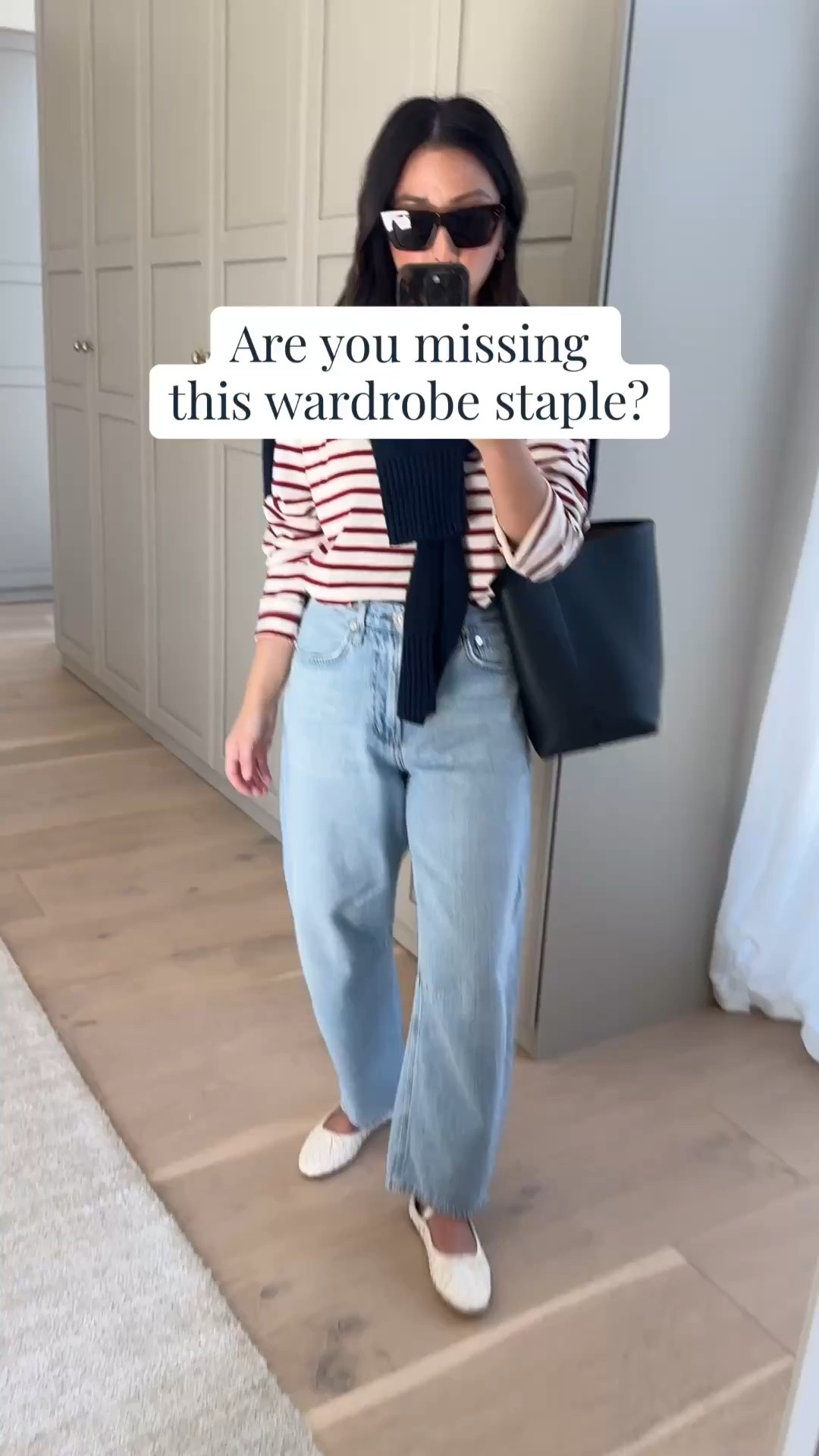 Citizens of Humanity Petite Miros review. This specific wash is butter soft - like sweatpants denim. Length is fantastic on petites! 

Tuckernuck stripe tee xs
Everlane cotton sweater xs
Citizens of Humanity Miro jeans 25 petite
Loeffler Randall flats 5.5
The Row bag navy small - linked similar
Celine sunglasses
Dorsey James necklace 15"
Electric Picks Daphne hoops

Petite style, spring outfits 2026

#LTKmomlife #LTKootd #LTKPetite