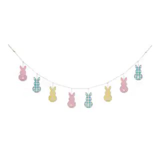 Glitzhome® 6ft. Easter Metal Bunny Garland | Michaels Stores