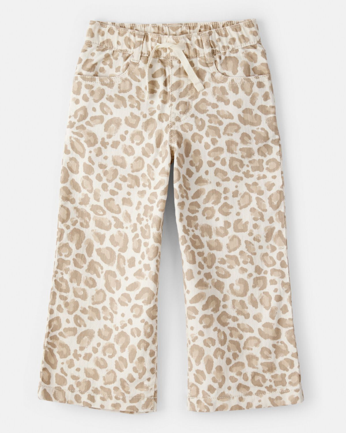 Toddler Girl Leopard Wide-Leg Pants - Ivory | Carter's Inc