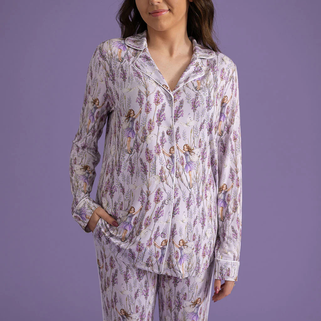 Lavender Fairy Women's Luxe Pajama Pant Set | Posh Peanut