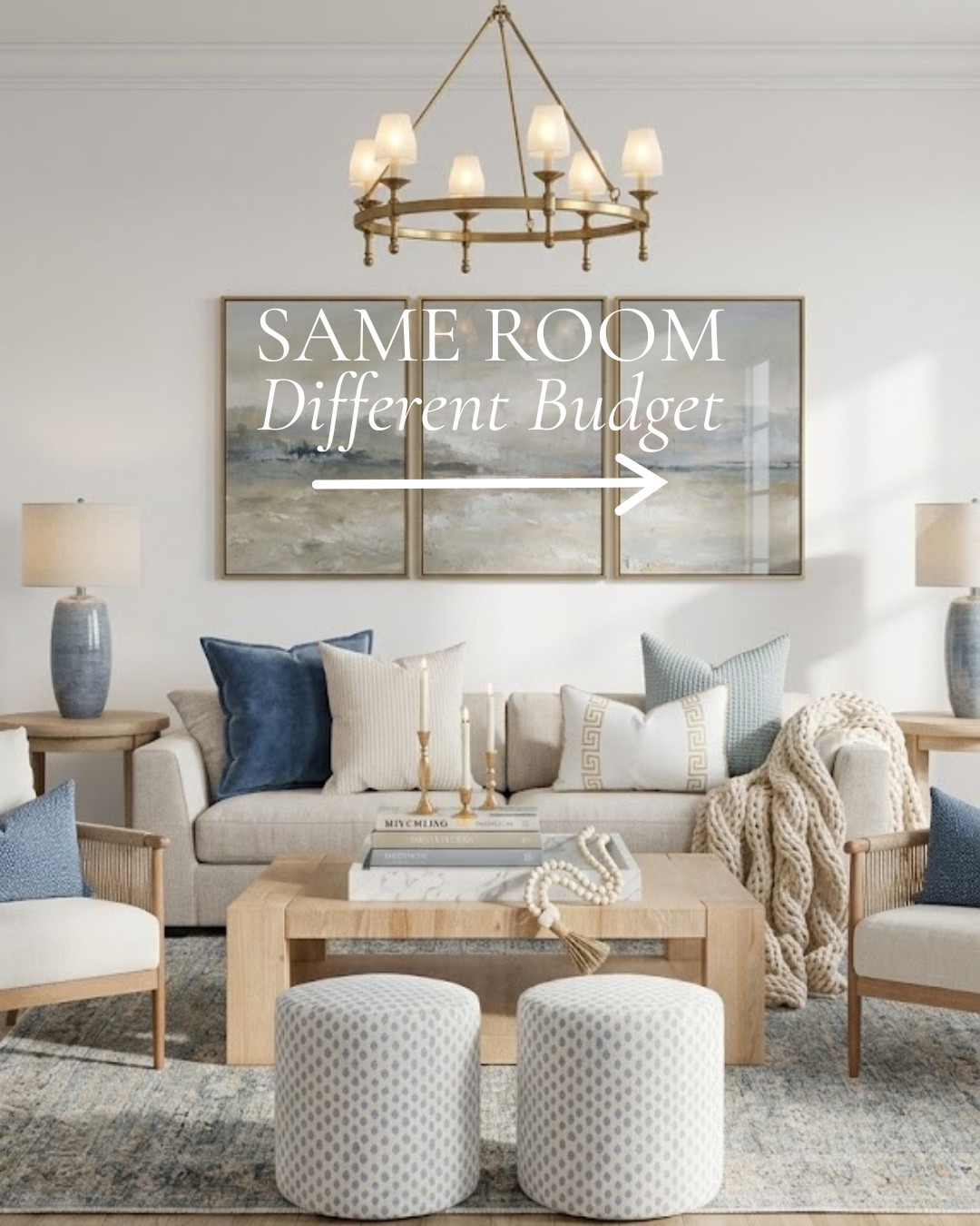 One of the most important aspects of interior design is creating beautiful spaces that align with a client’s budget. Design isn’t defined by how much you spend, it’s about making intentional choices that maximize both style and value.

To highlight this, I decided to design two similar rooms at different price points. The goal was to show that a well-designed home can be achieved at a variety of budgets. While higher-end investments can add luxury, there are also many affordable options that are still beautiful.

At Carissa Miller Design Co., every project begins with understanding our clients’ priorities. We believe great design should be accessible and tailored to each client, regardless of budget. Whether you're looking to refresh a room with a few strategic updates or completely transform your space, we’re committed to creating a home that feels beautiful.