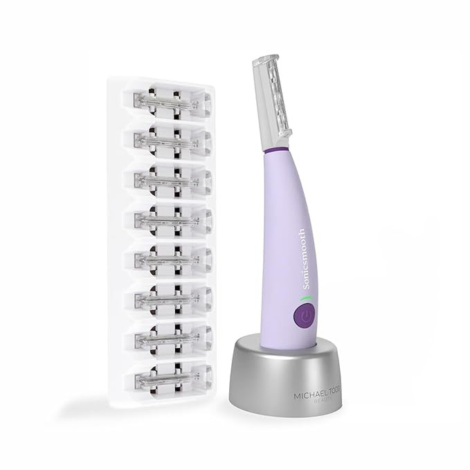 Michael Todd Beauty Sonicsmooth Dermaplane Razor for Women Face + Eyebrow trimmer Dermaplaning Sy... | Amazon (US)