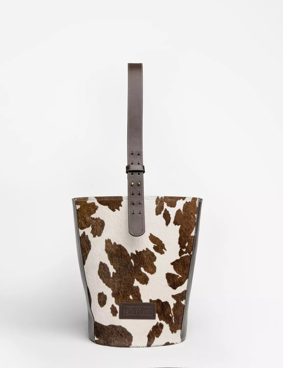 Friesian Pony Bucket Bag - Brown/White | Penelope Chilvers