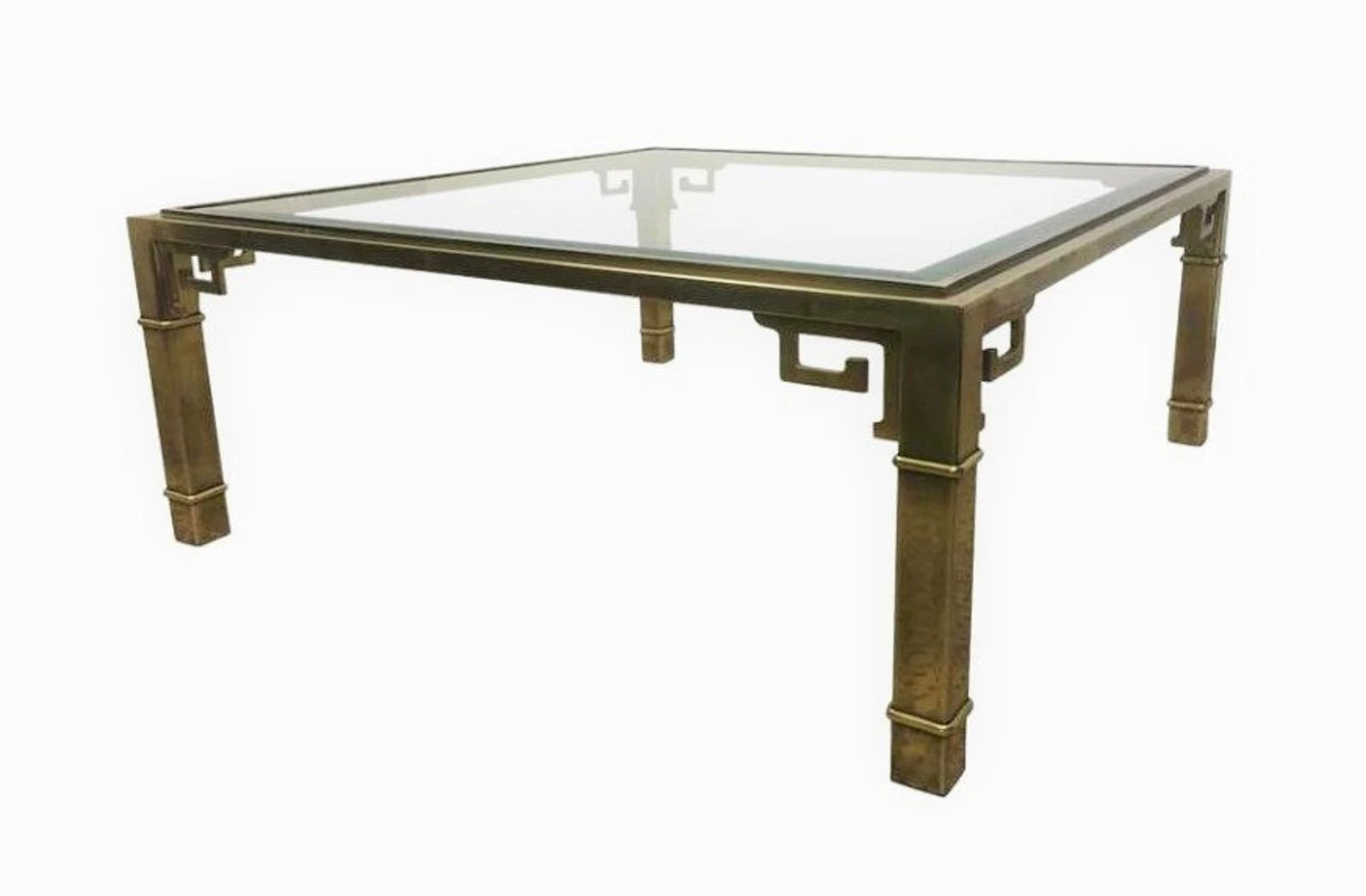 SALE! Vintage Mastercraft Brass and Glass Coffee Table | Etsy (US)