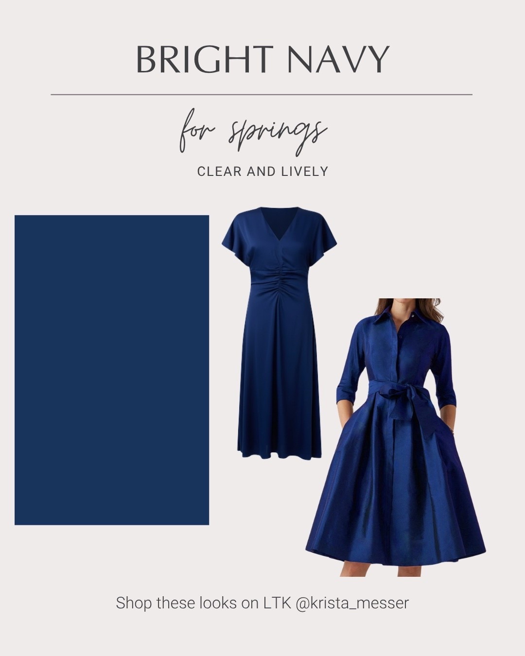 Bright Navy for Springs | Color Analysis | Spring Palettee

#LTKSeasonal #LTKWedding #LTKOver40