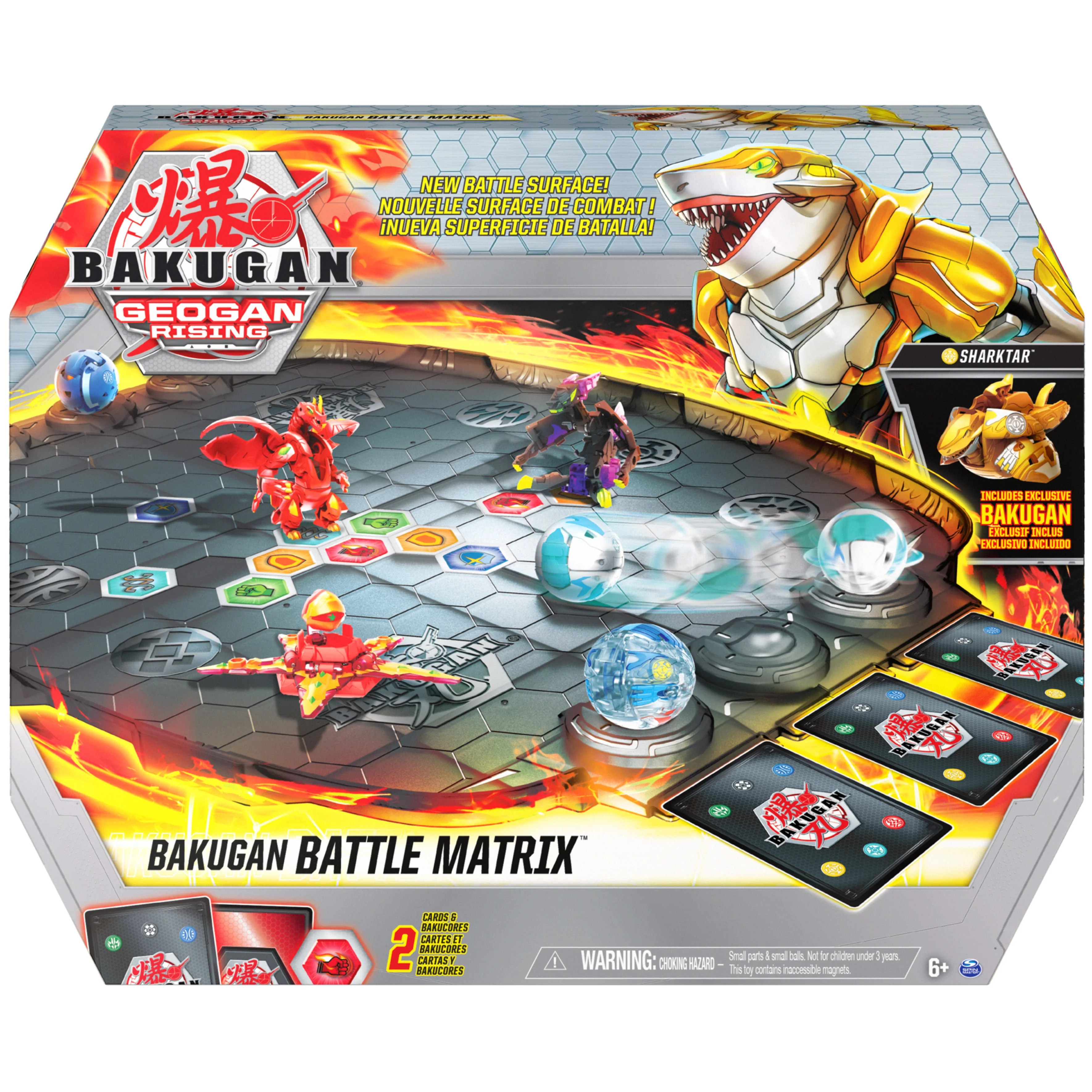 Bakugan Battle Matrix, Deluxe Game Board with Exclusive Gold Sharktar, Kids Toys for Boys Aged 6 ... | Walmart (US)