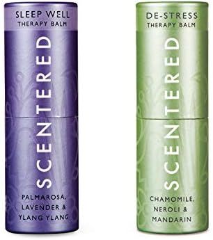 Scentered Sleep Well & DE-Stress - Aromatherapy Balm Duo Gift Set - Supports Bedtime Relaxation, ... | Amazon (US)