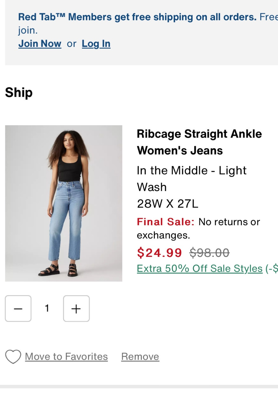 $25 Levi’s?! Yes please!!!