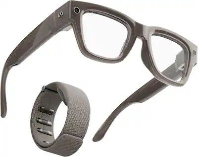 Meta - Ray-Ban Display & Neural Band | AI glasses with in-lens display - Shiny frame, standard - ... | Best Buy U.S.