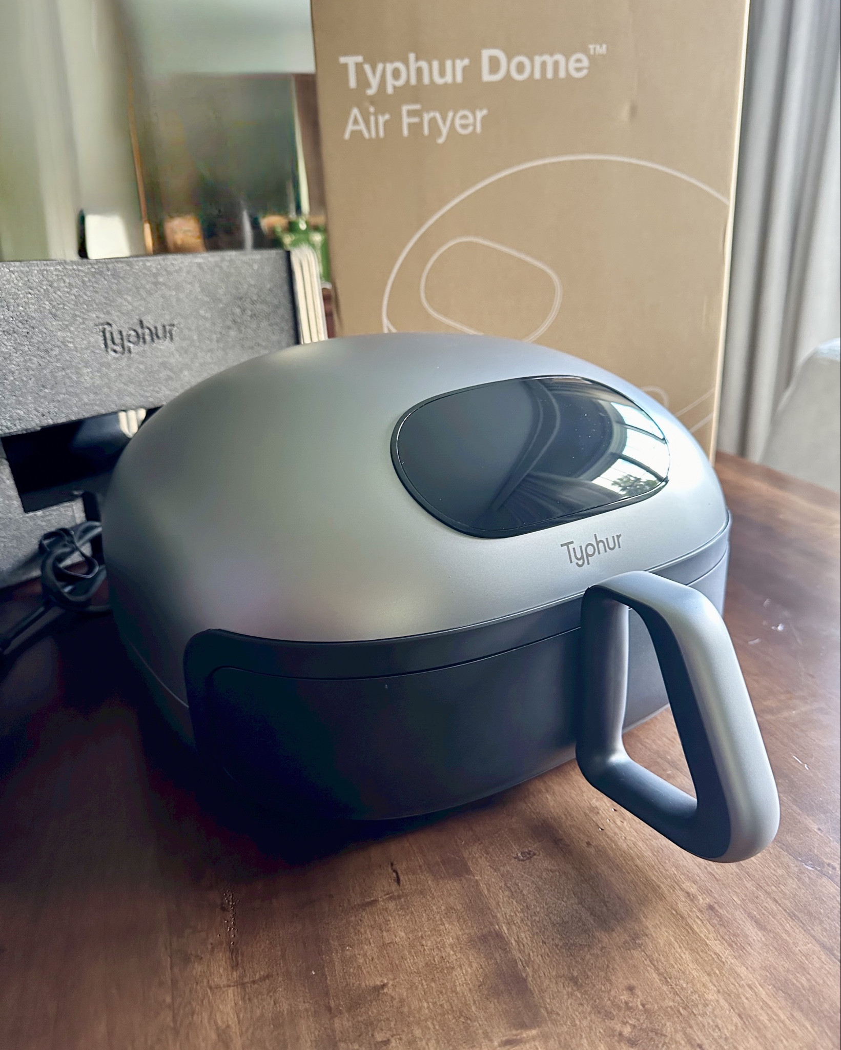 Typhur Dome Air Fryer 

• Voted the best large-capacity air fryer of 2024 by Reviewed USA Today
• #1 in Cooking Speed | Dome Air Fryer cooks food 30% faster than traditional air fryers. Cook 32 chicken wings in 14 minutes, 2 steaks in 8 minutes, or 10 pieces of bacon in 10 minutes.
• Whisper-Quiet Operation | Enjoy cooking with minimal noise. The Typhur Dome is quiet, operating at 55dB.
This means you can cook delicious, crispy food without having to shout over the noise.
• Unique Self-Cleaning Mode | Typhur Dome's self-cleaning function removes oil and stains form the top cavity in 2 hours, leaving your appliance spotless. Activate it on the app once a month.
• Smart and User-friendly Design | With 10 pre-set modes, you can cook delicious food with the push of a button.
The Typhur app lets you monitor and adjust your cooking settings from your phone, with pre-set modes and 50+ recipes for easy cooking.
• Non-Stick Ceramic Basket | Experience effortless cooking with the Typhur Dome Air Fryer's non-stick ceramic basket coating. Enjoy the convenience of a non-stick and non-toxic surface without unnecessary details.

#LTKSaleAlert #LTKHome