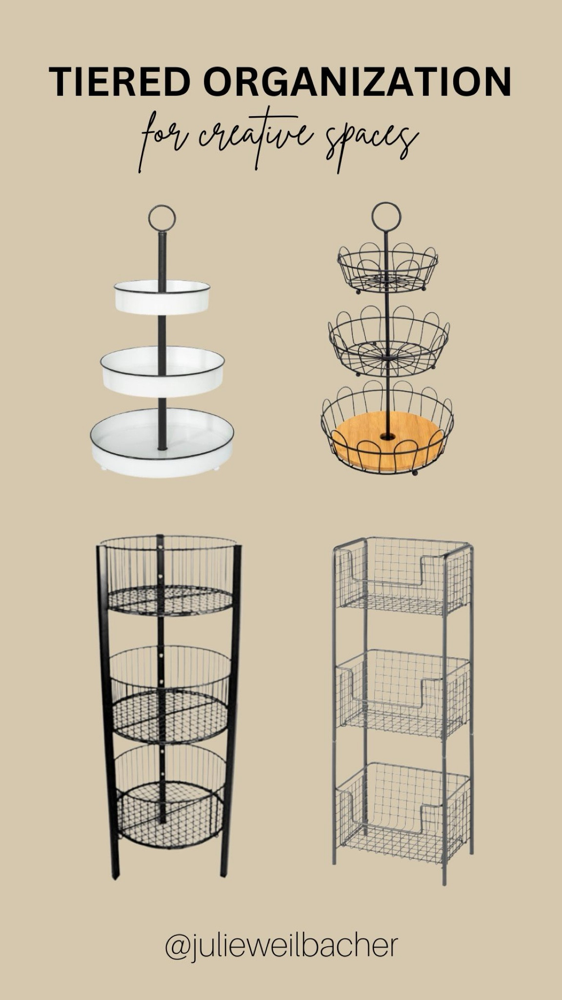 New year, new creative space! ✨ It’s time to treat yourself and upgrade how you organize your creative supplies. Yanno, stuff like adhesives, tools, paints, brushes…you name it! ✨ Plus using tiered storage solutions will allow you to have everything close at hand and maximize your space. ✨ We’re all about making things easier in the studio. ✨ For mosaic tips, tutorials, inspiration, and so much more please visit my YouTube channel: YouTube.com/julieweilbacher. ✨ Follow @julieweilbacher on Instagram for all things mosaic art. tiered storage - wire storage - tiered tray storage - farmhouse tiered storage - metal tiered storage - craft supplies organization - crafts night in - tiered floor storage rack - tabletop storage rack 

#LTKfindsunder100 #LTKhome