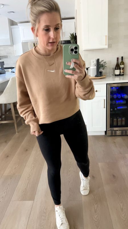 I just ordered the cutest oversized nike Phoenix crewneck. It’s so cozy and can be tucked up into your sports bra or long enough to cover your butt with leggings. Paired with my cute floral nike low tops… it’s the perfect travel fit!  

#LTKhome #LTKfit #LTKFind