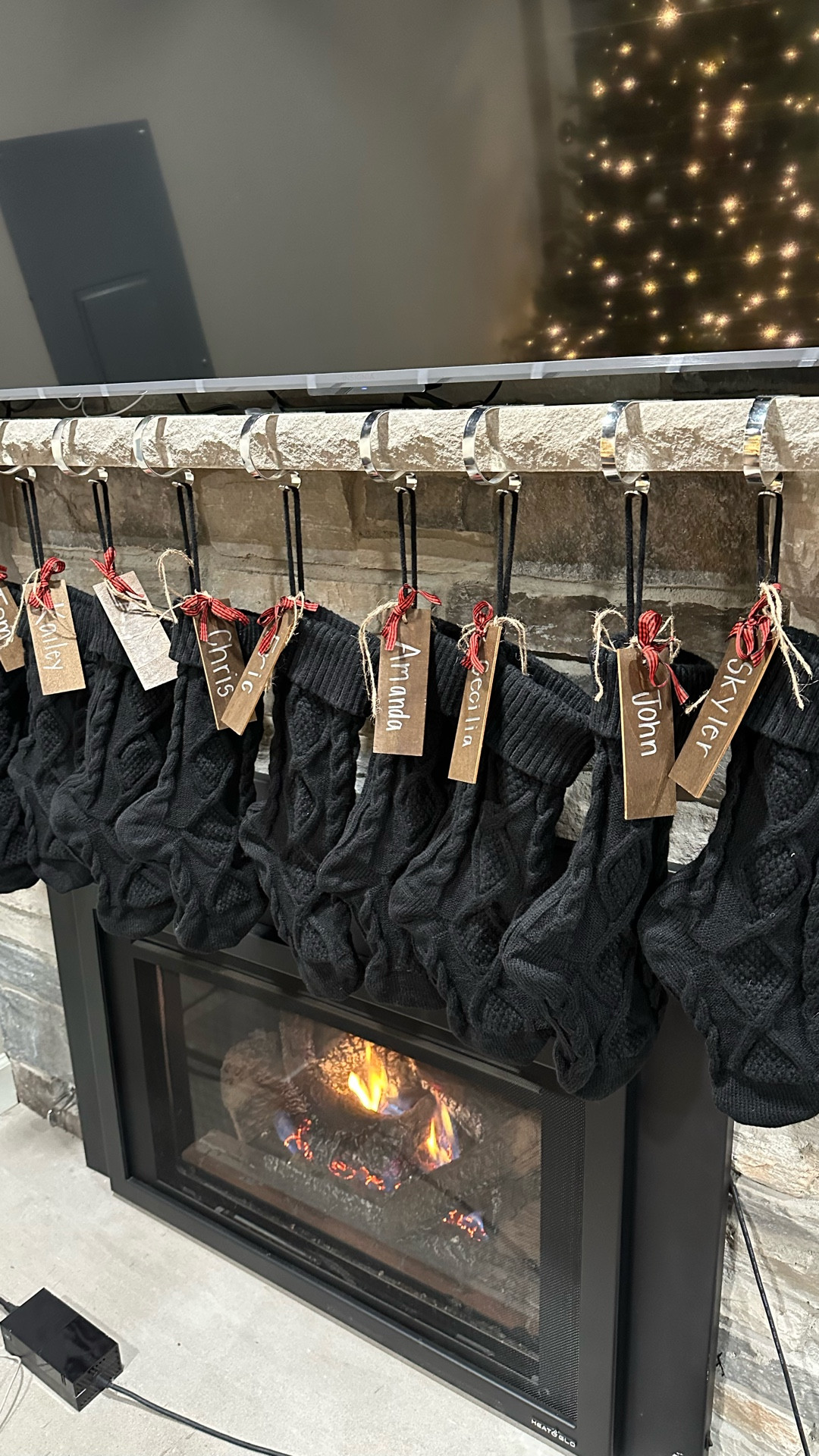 I got these set of black knit stockings for my husbands coffee shop and they look so good! The best part about them is they come with everything you need - from the stocking, the hooks, tags and markerrs

#LTKHome #LTKHoliday #LTKSeasonal