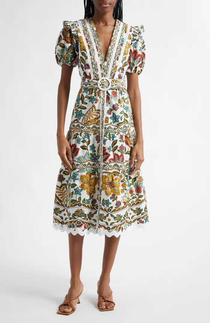 FARM Rio Botanicals Cotton Midi Dress | Nordstrom | Nordstrom
