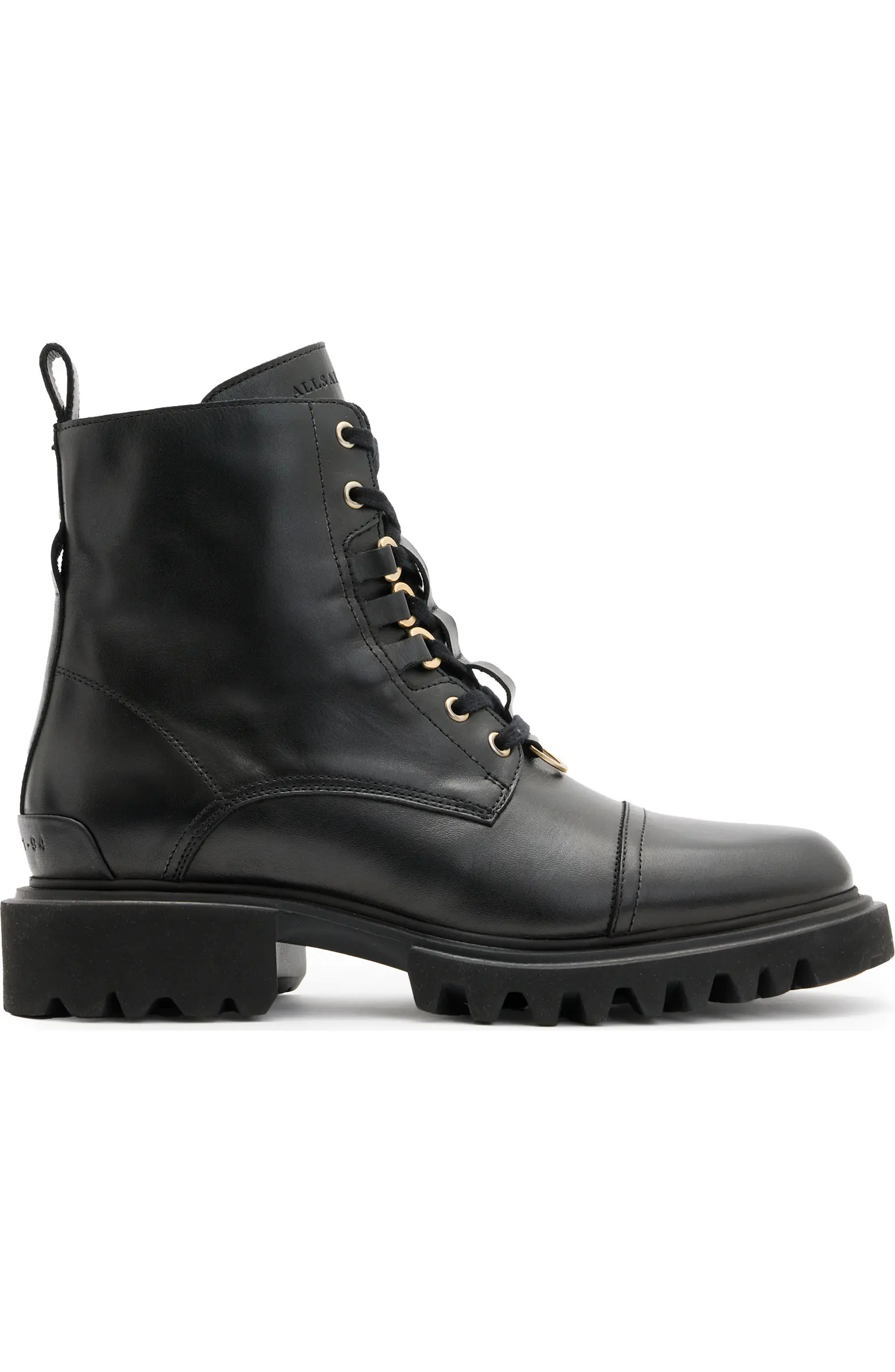 AllSaints Lydia Cap Toe Combat Boot (Women) | Nordstrom | Nordstrom