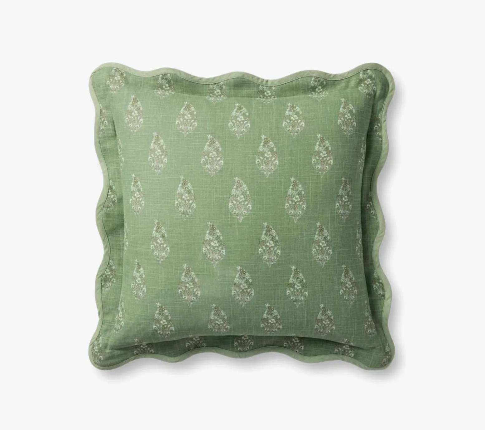 22" Down Pillow Green | Eco Chic Home