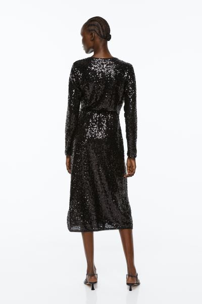 Sequined Wrap Dress | H&M (US)
