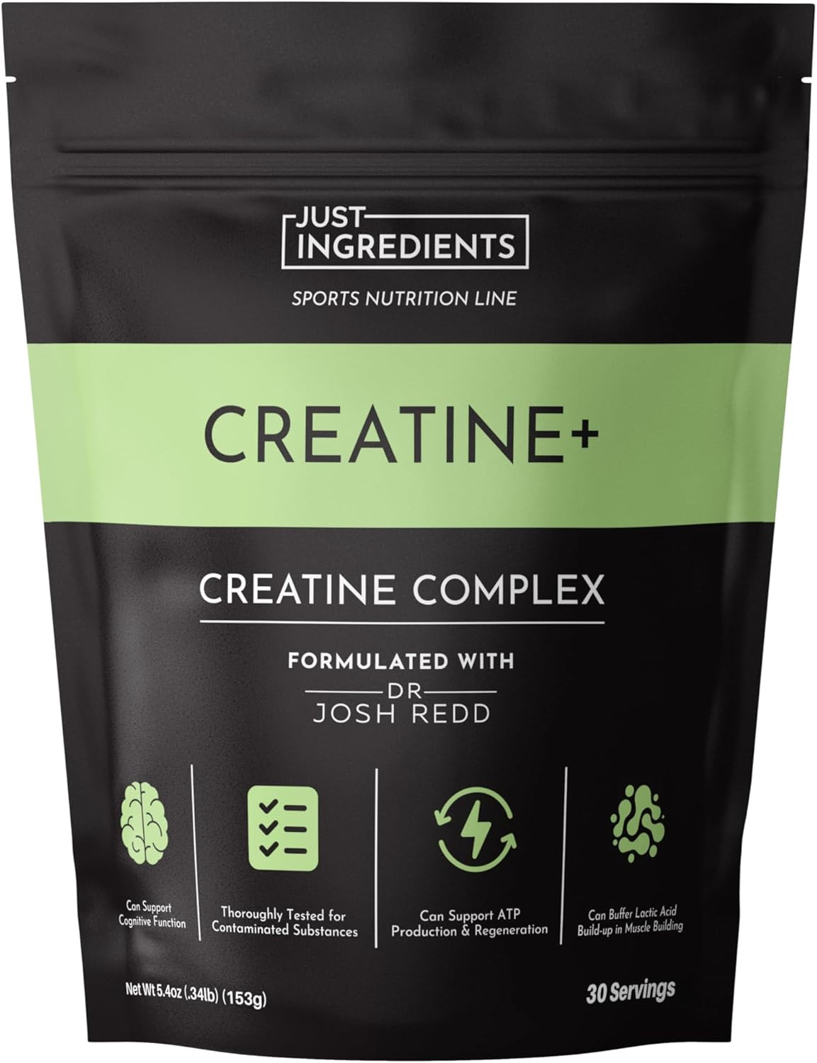 JUST INGREDIENTS Creatine Monohydrate Powder with Rejen Fulvic Mineral Complex - Supports Muscle ... | Amazon (US)