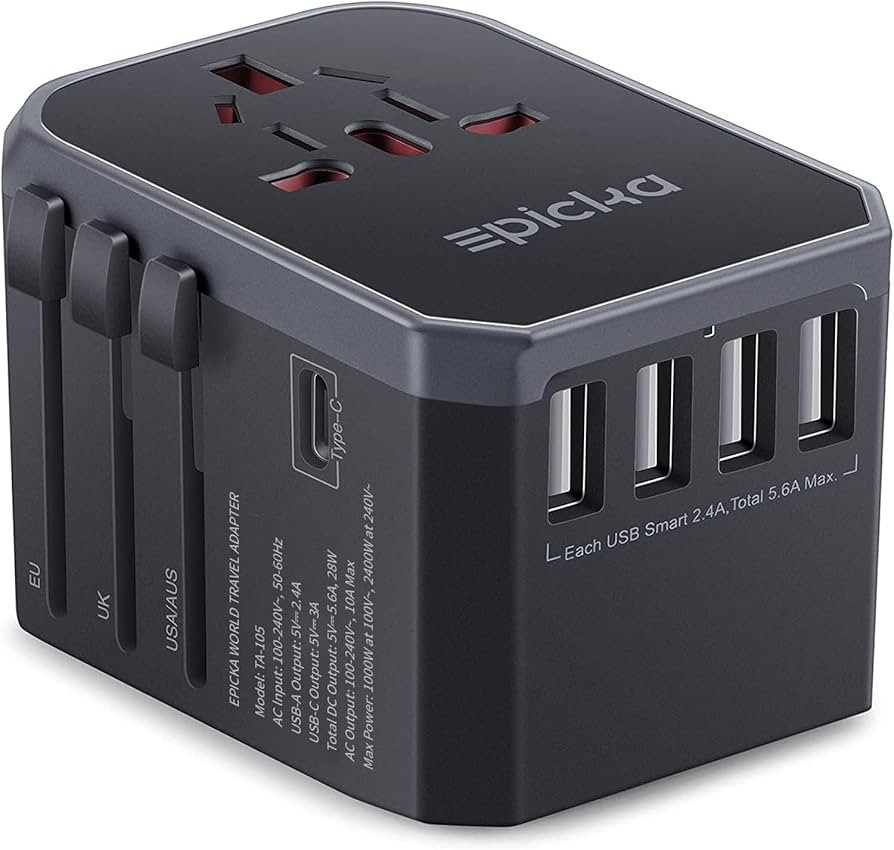 EPICKA Universal Travel Adapter, European Travel Plug Adapter - International Power Adapter World... | Amazon (US)