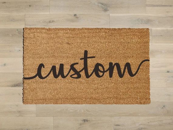 Custom Coir Door Mat with Multiple Sizes | Etsy (US)