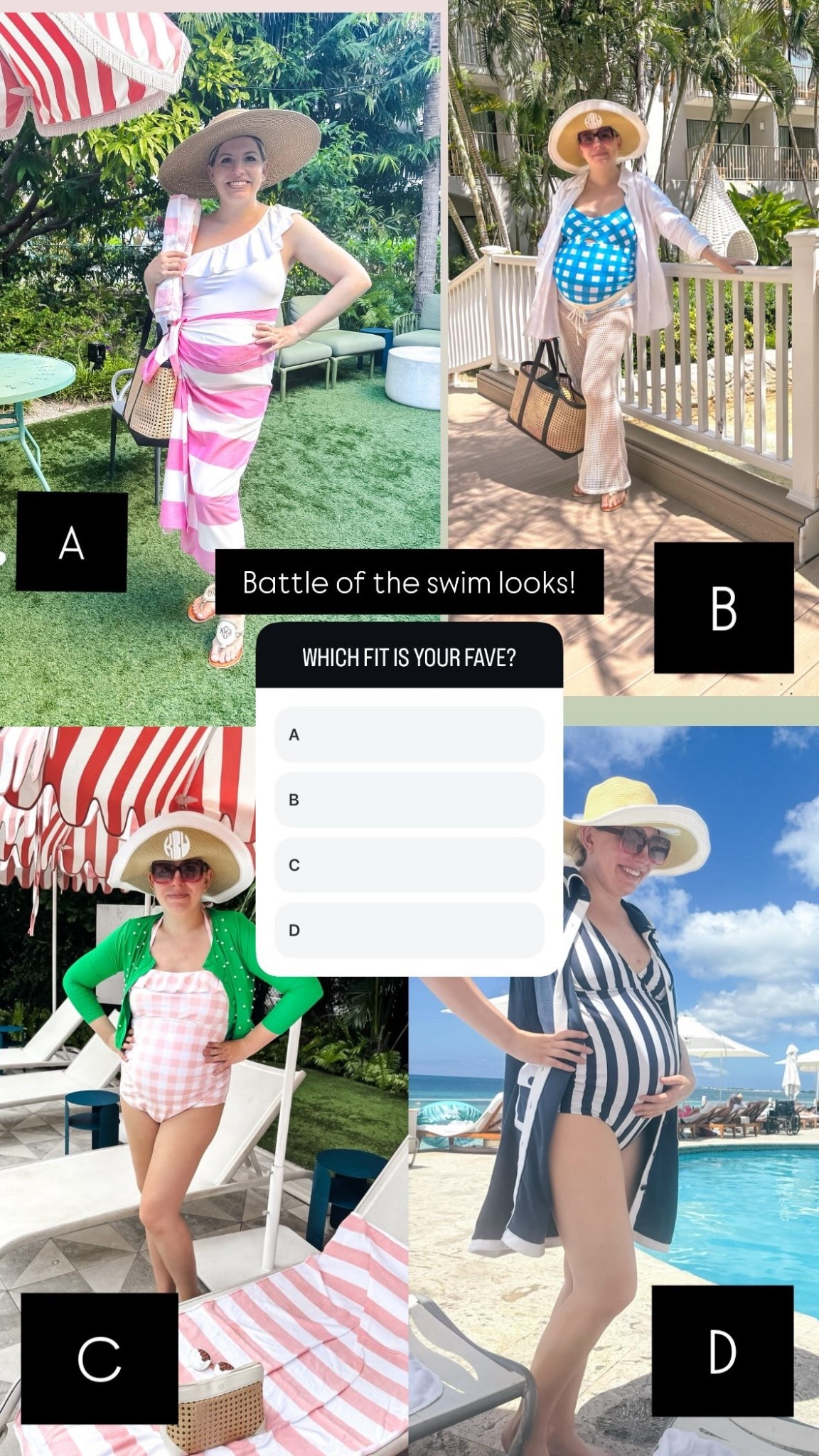 Battle of the swim looks! Which would you rock?

#LTKSwim #LTKBump #LTKSeasonal