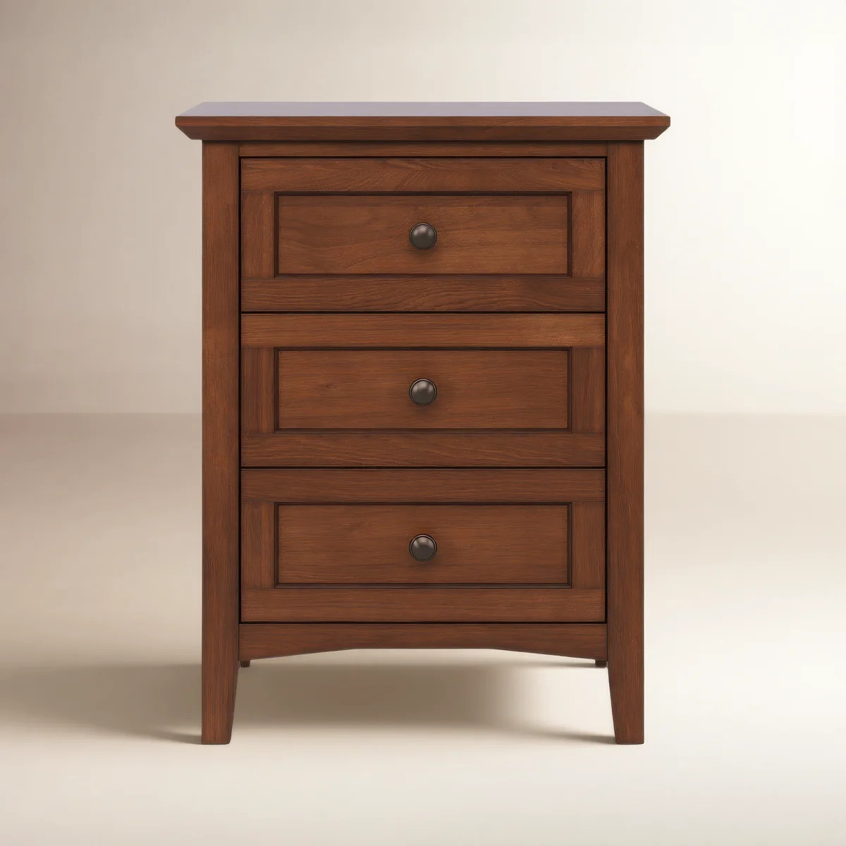 Renee 3-Drawer Solid and Manufactured Wood Nightstand | Wayfair North America