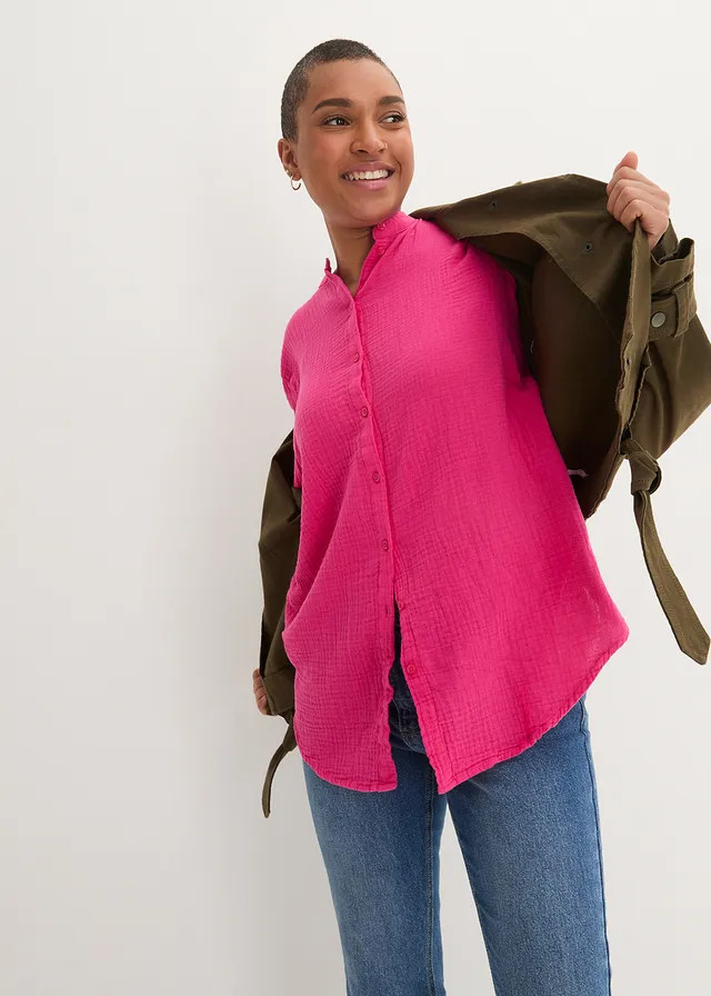 Lange blouse van luchtige mousseline pinklady | Bonprix NL (Influencer)