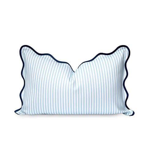 Hofdeco Premium Coastal Patio Indoor Outdoor Throw Pillow Cover Only, 20"x20" Water Repellent for... | Amazon (US)