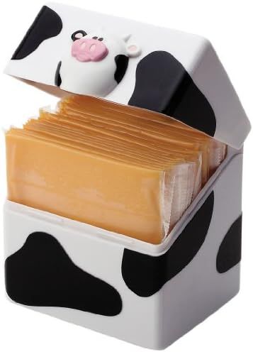 Joie Kitchen Moo Cow Sliced Cheese Container for Fridge | Fun Cheese Vault Keeps Cheese Fresh and... | Amazon (US)