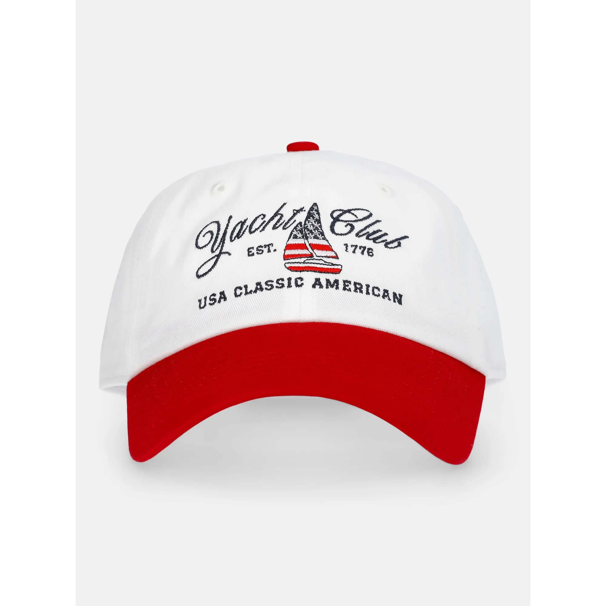 Time and Tru Women's Yacht Club Embroidered Baseball Hat, Parchment | Walmart (US)