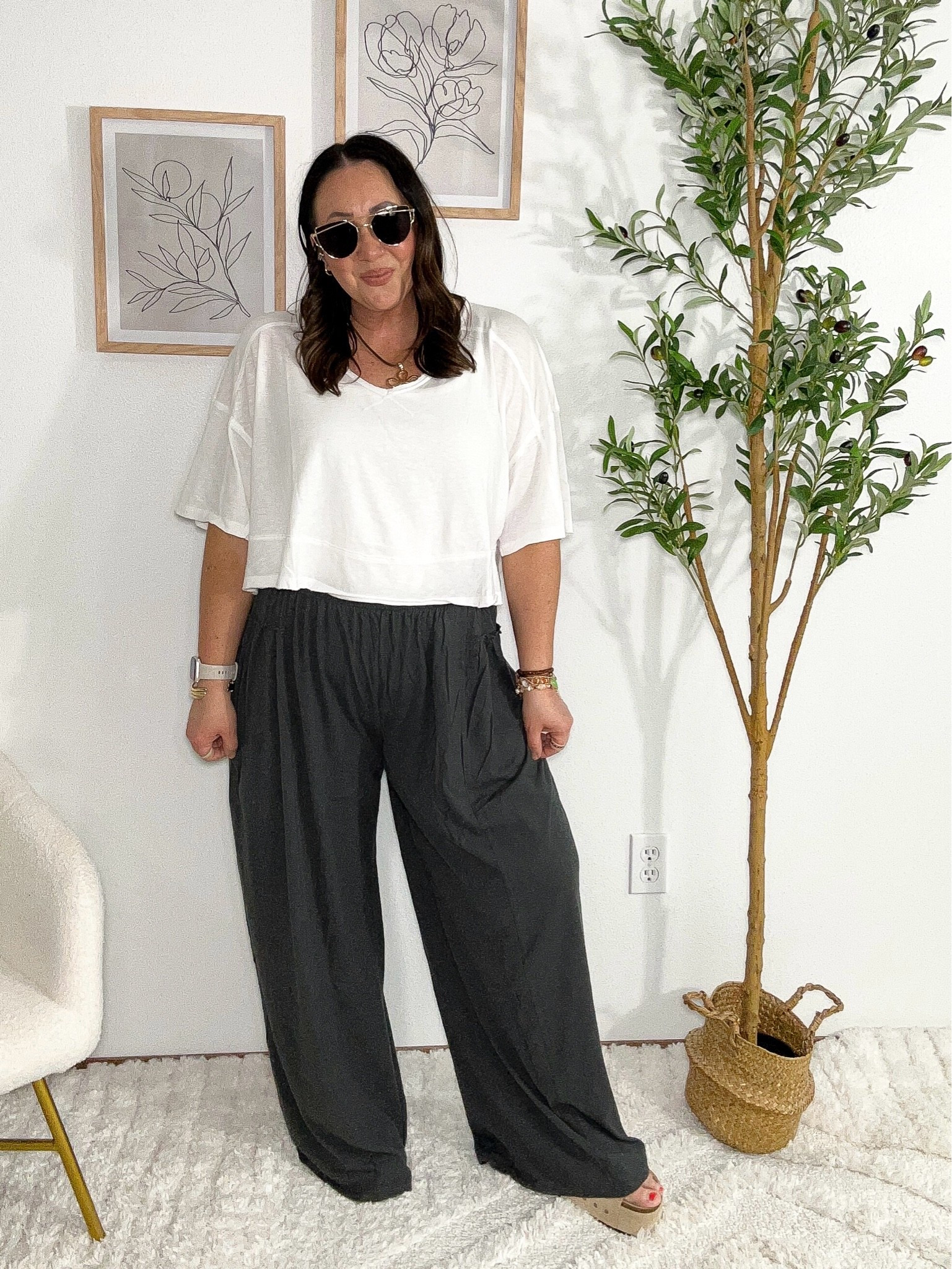 30-50% off @Aerie ! Large cropped top. Large wide leg pants.

#LTKMidsize #LTKSaleAlert #LTKSeasonal