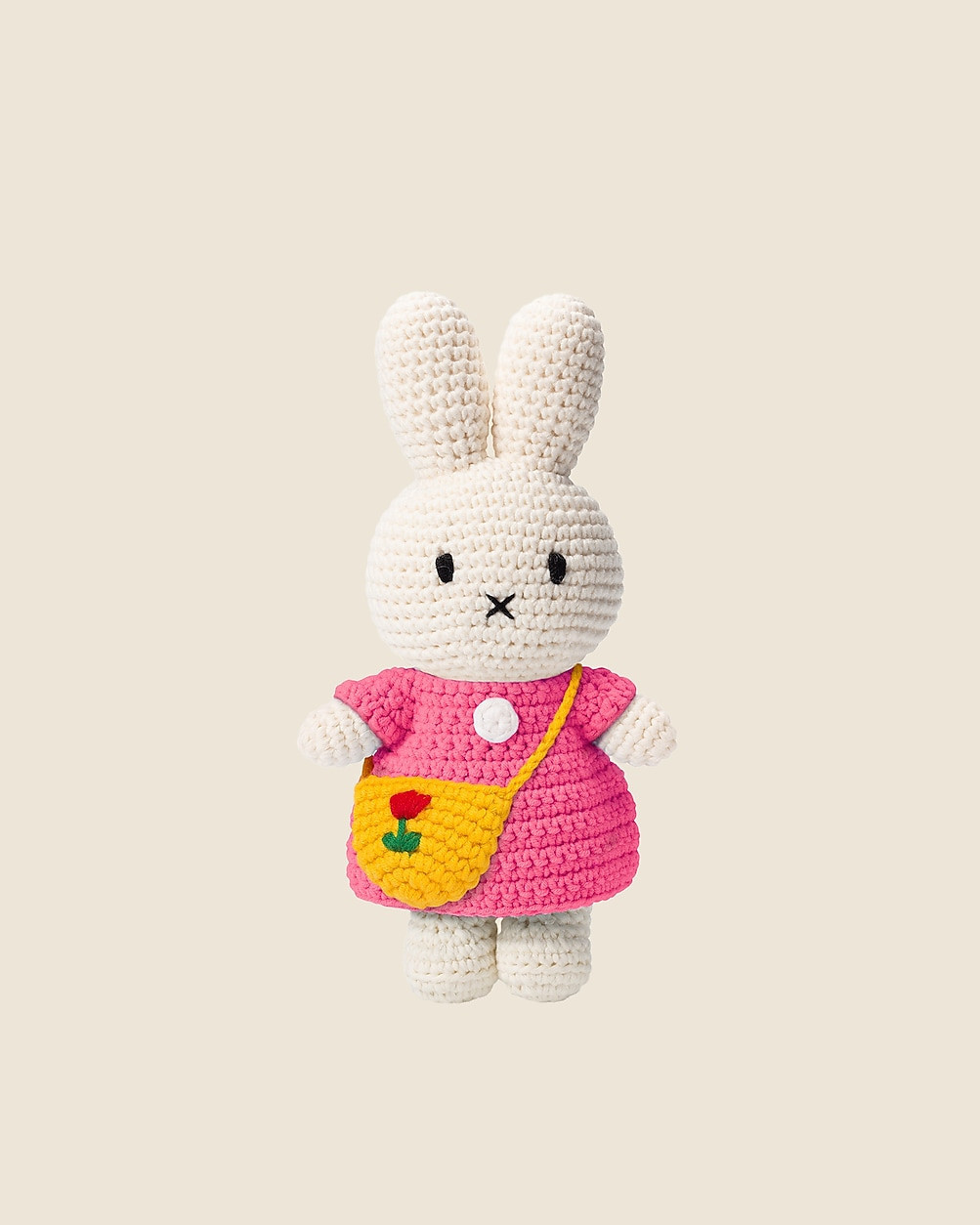 Just Dutch handmade Miffy doll in pink dress and tulip bag | J. Crew US