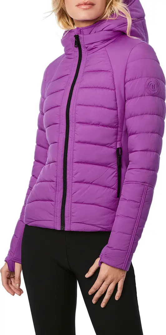 Bernardo Hooded Quilted Water Repellent Jacket | Nordstrom | Nordstrom