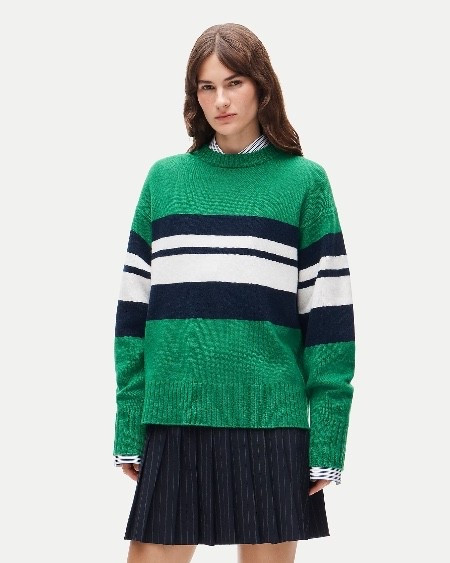 Oversized cashmere crewneck sweater in placed stripe

Introducing premium cashmere, our new midweight cashmere collection that's warmer, more textured and even more plush. This

#LTKSeasonal #LTKootd #LTKWorkwear