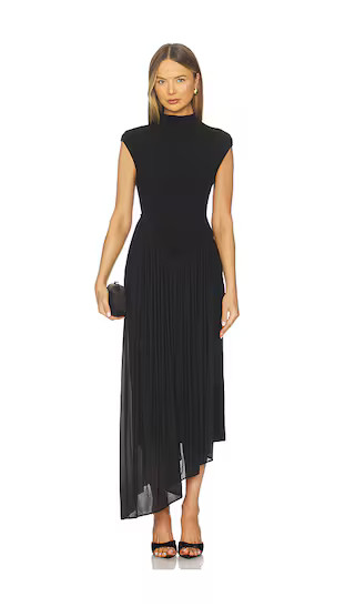 Francis Knit Combo Midi Dress in Black | Revolve Clothing (Global)