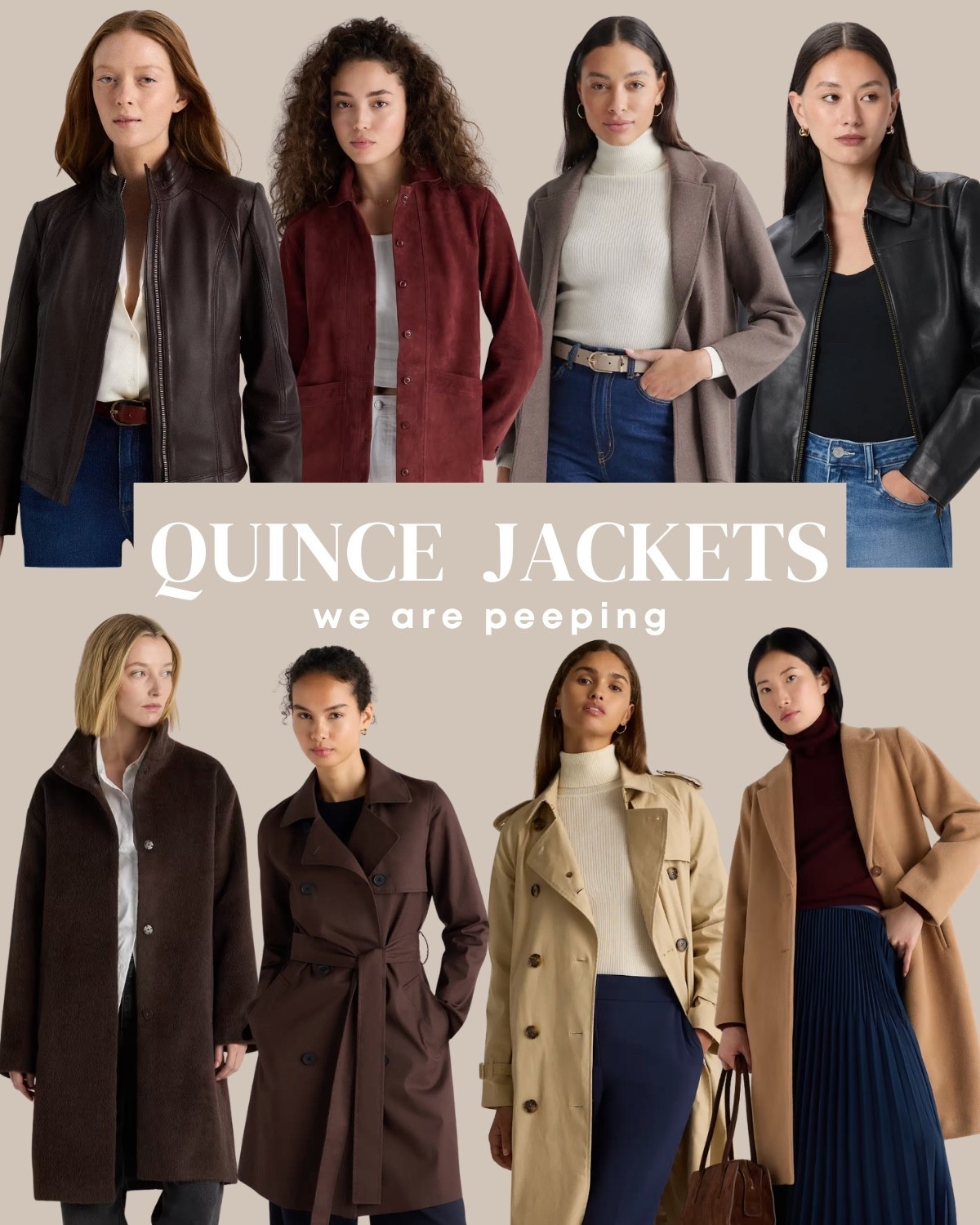 The time has come - and @Quince has delivered some beautiful ones this year! Shop the jackets we are peeping👇

#LTKSeasonal #LTKWorkwear #LTKTravel