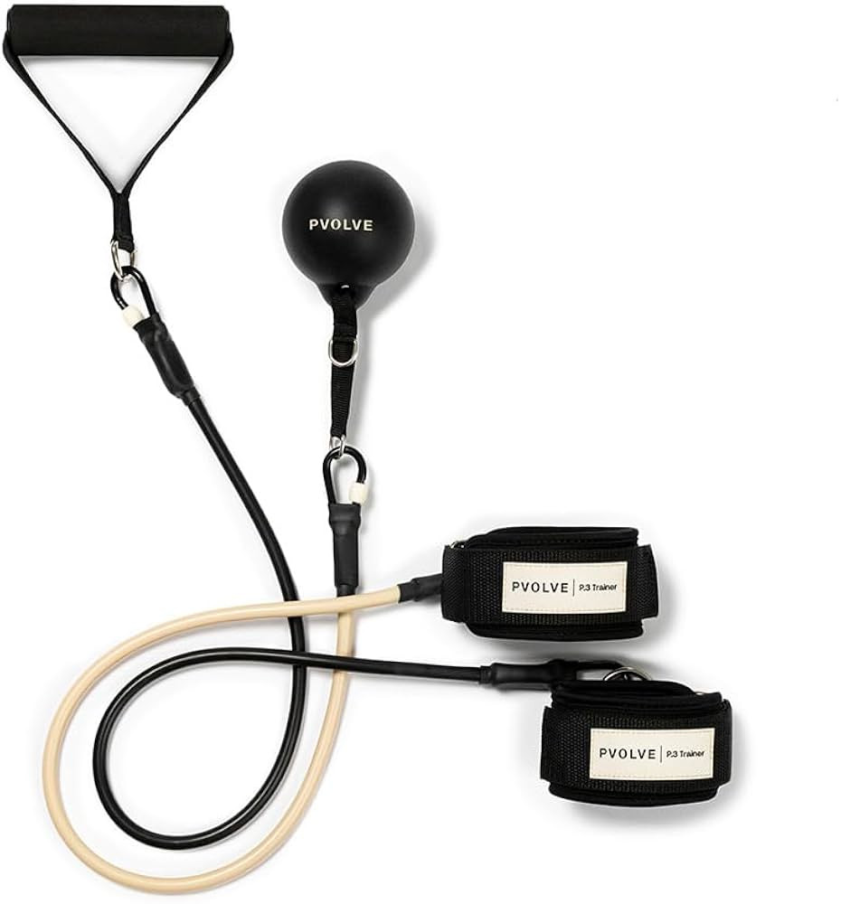 Pvolve P.3 Trainer- Home Gym Fitness Equipment Resistance Band with Ankle Strap and Weight System | Amazon (US)